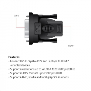 CLUB3D DVI-D - HDMI adapter (CAA-DMD>HFD3)